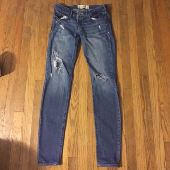 Hollister Skinny Ripped Jeans