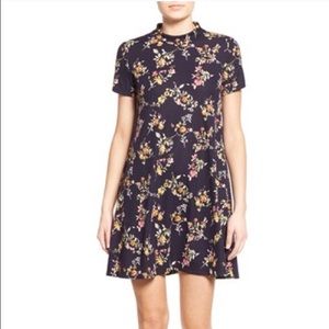 Mock neck lush dress