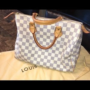 Authentic Louis Vuitton Damier Azur Speedy 30 EUC