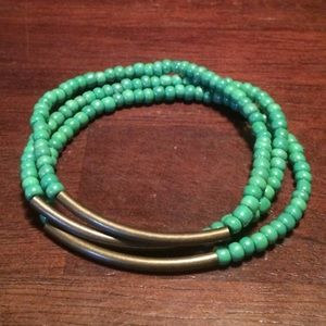 Handmade seed bead bracelet - set of 3