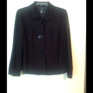 Black three button classic jacket