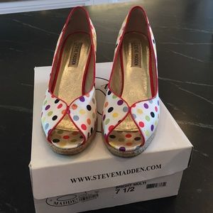 Steve Madden Polka Dot Espadrilles