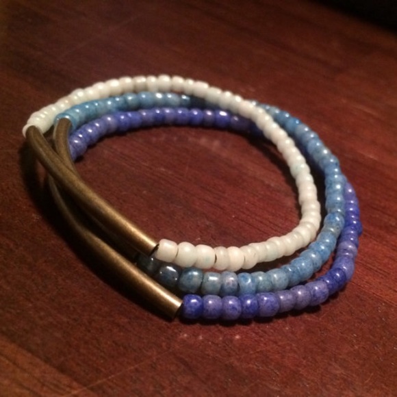 Handmade seed bead bracelet - set of 3 - Picture 1 of 1