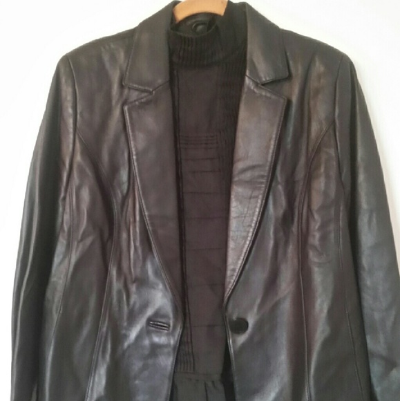 Black Leather Jacket Price Cut!!