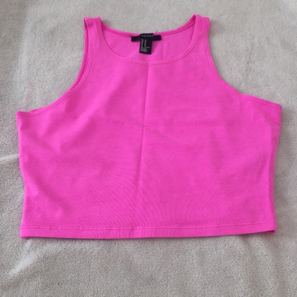 NWOT Pink Crop Top - Picture 3 of 3