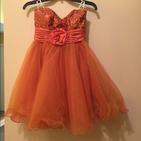 Orange Homecoming Dress
