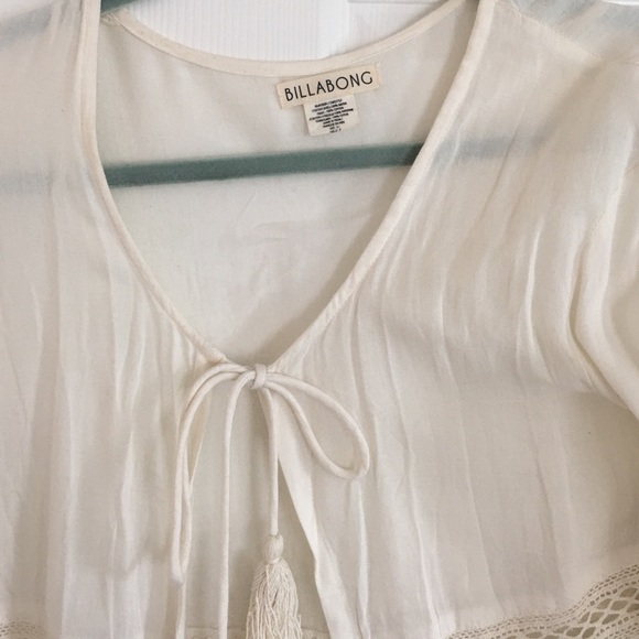 Billabong cream fringe cardigan - Picture 2 of 4