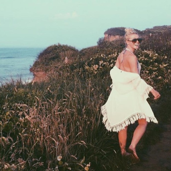 Billabong cream fringe cardigan - Picture 4 of 4