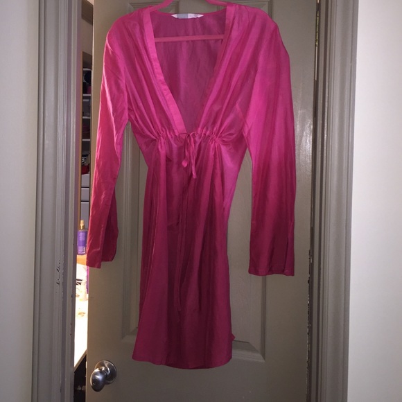 Athleta Pink Ombré swim cover up