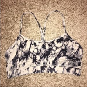 lululemon flow y bra in tie dye