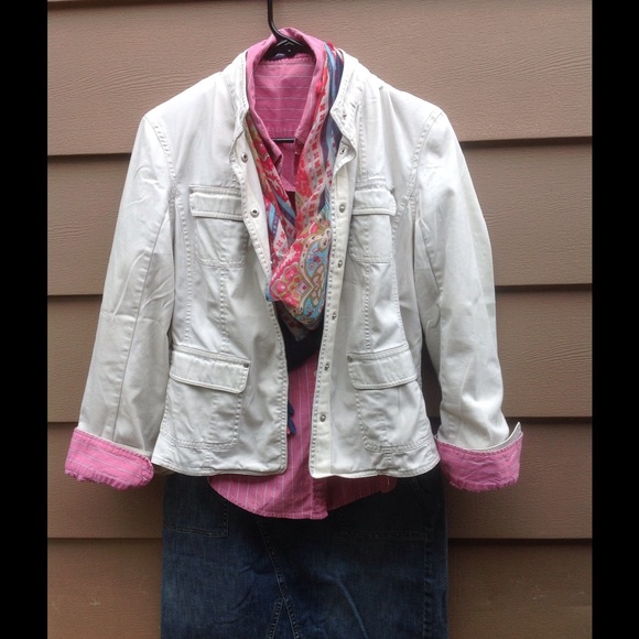 Mossimo tan jacket, size M