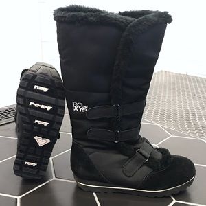 Roxy tall black snow boots