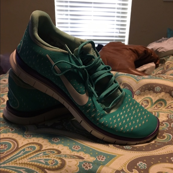 Turquoise Nike Free