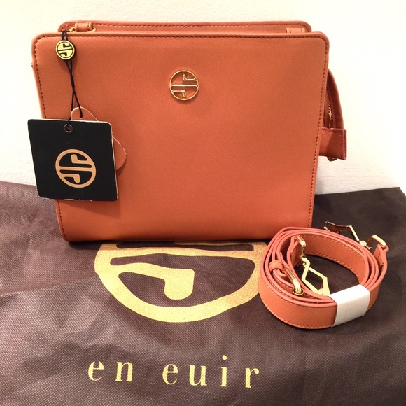 Segolene Paris Saffiano leather shoulder bag