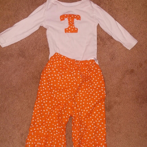 3-6 month baby girl Tennessee outfit