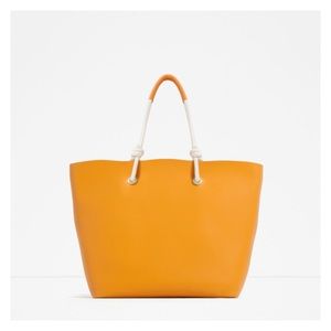 Zara Tote with Cord Detail