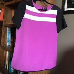 Cute purple stripe top