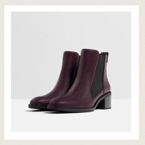 NWT Zara Elasticated High Heel Ankle Boots