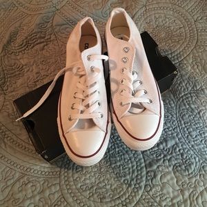 Brand new white Converse