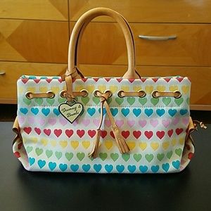 Dooney & Bourke Heart Print Handbag