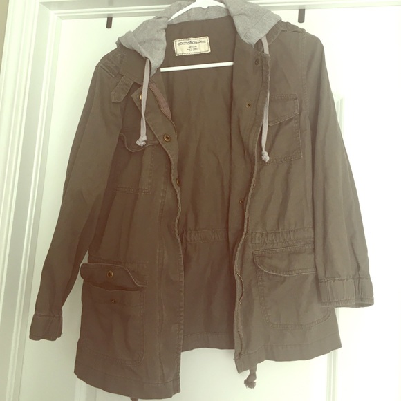 Utility Jacket with Gray Hood