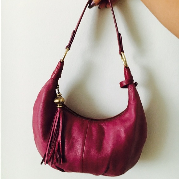 Leather Tassel Handbag