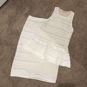 Knitted pencil skirt and matching top