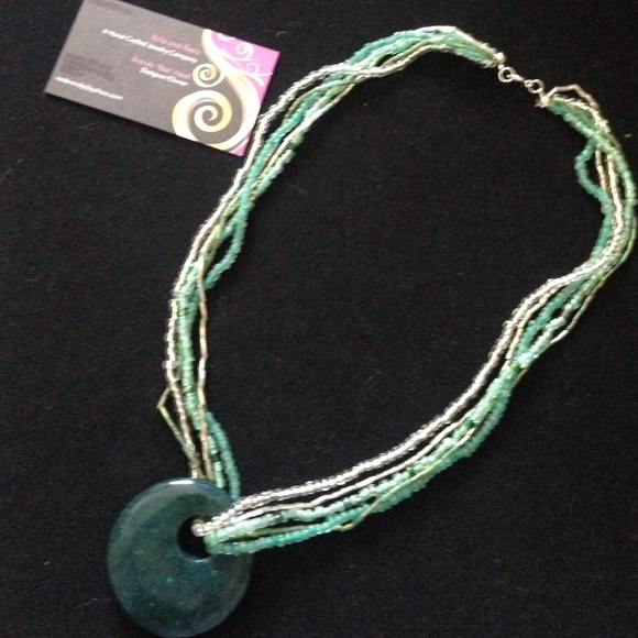 NWT genuine Jasper Statement Necklace
