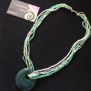 NWT genuine Jasper Statement Necklace