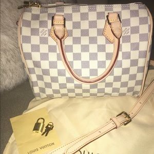 💋 PRISTINE auth Louis Speedy Bandouliere 30 Bag💋