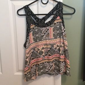 Tribal design tank top.