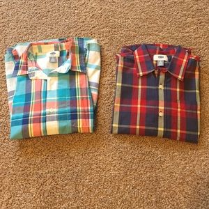 Boys size 8 Old navy button ups