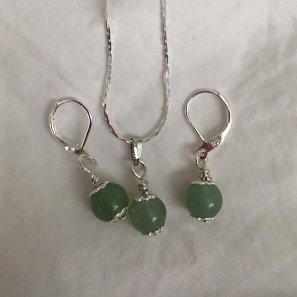 Jade earrings
