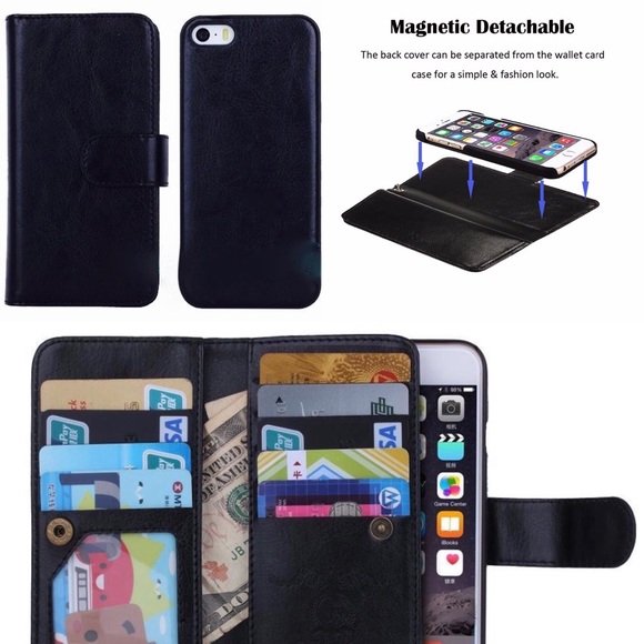 iPhone 6 Case Magnetic 2 in 1 Removable Wallet. - Picture 1 of 4