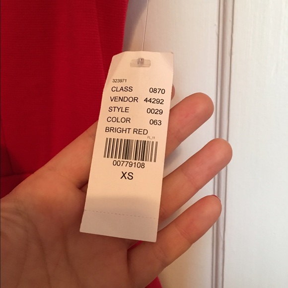 NWT Red peplum dress - Picture 3 of 4