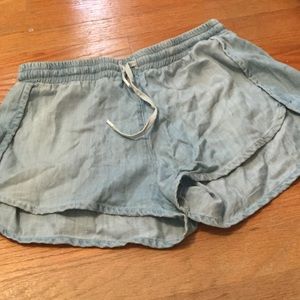 Black comfy high waisted shorts