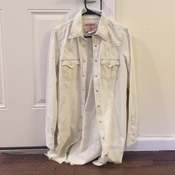 Denim shirt dress