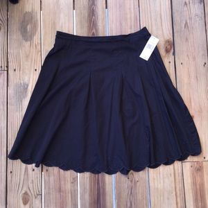 Tommy Hilfiger Scalloped Pleated Midi Skirt 🆕