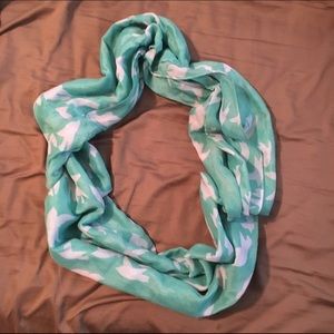 Baby blue scarf