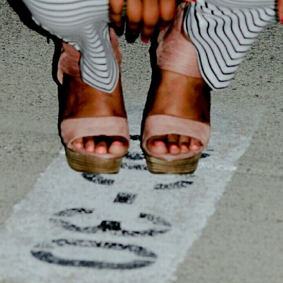 Blush color heels