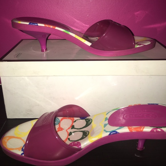Coach jelly sandals