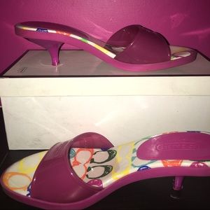 Coach jelly sandals