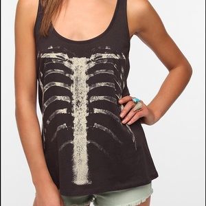 Urban Outfitters X-Ray Skeleton Graphic Tank