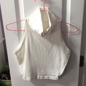 American Apparel Sleeveless Turtleneck Crop Top