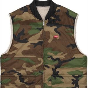 Sherpa Fleece Reversible Work Vest supreme M