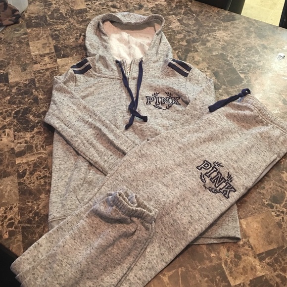 VS Pink Hoodie and Sweatpants Set