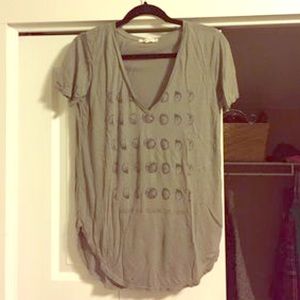 Urban Outfitters Moon Phases V-Neck Shirt