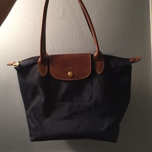 Longchamp Small Le Pliage Tote Navy
