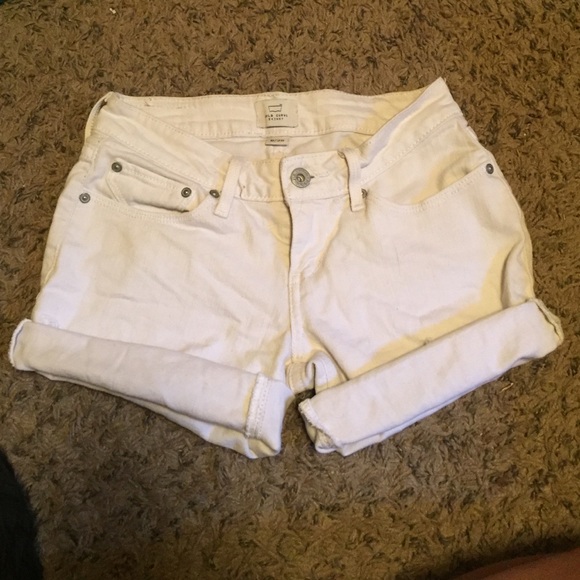 White Levis Shorts