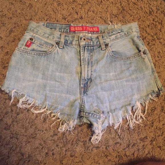 Vintage Cutoff Guess Jean Shorts